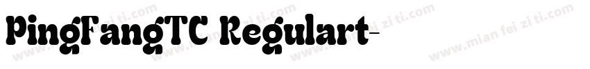 PingFangTC Regulart字体转换